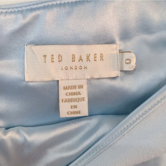 Ted Baker | Teimah Bardot Top in Pale Blue - Picture 5 of 7